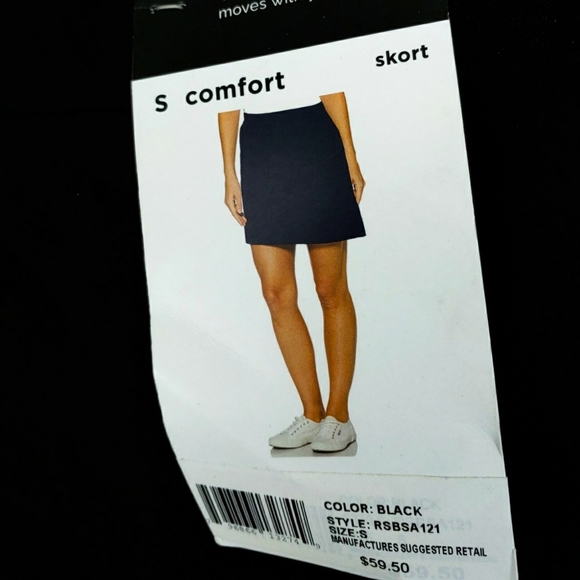 NWT Rafaella Comfort Black Stretch Skort Size Small - Picture 5 of 5